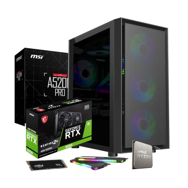 PCBuilder Ryzen 5 5500 SCOUT Windows 11 Gaming PC - Image 2