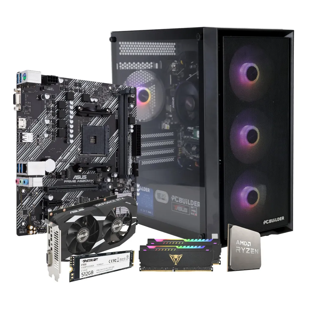 PCBuilder Ryzen 5 5500 STALKER Windows 11 Gaming PC - Image 3
